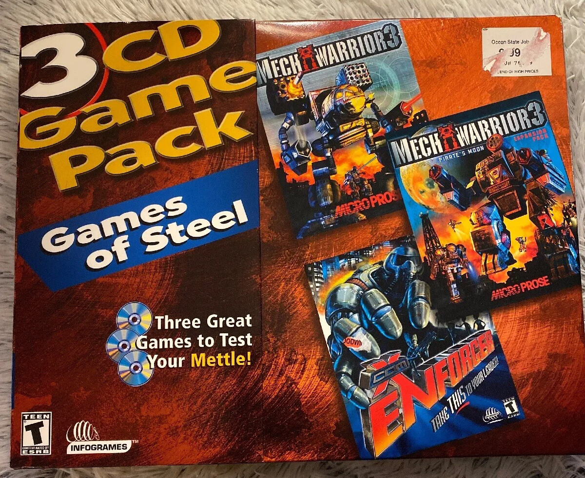 Mech Warrior 3 Mech Warrior 3 Pirates Moon X Com Enforcer 3 Pack New Sealed