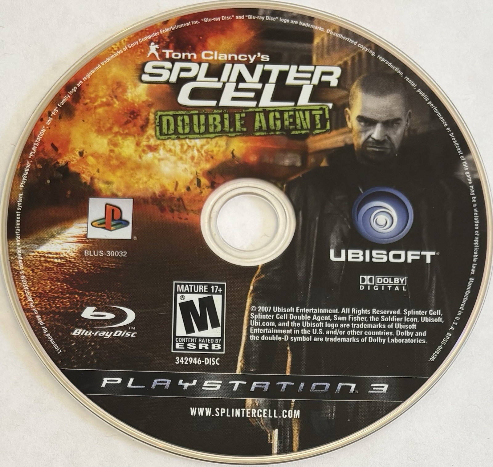 Tom Clancy\'s Splinter Cell: Double Agent (PS3) DISC ONLY | NO TRACKING | M3359