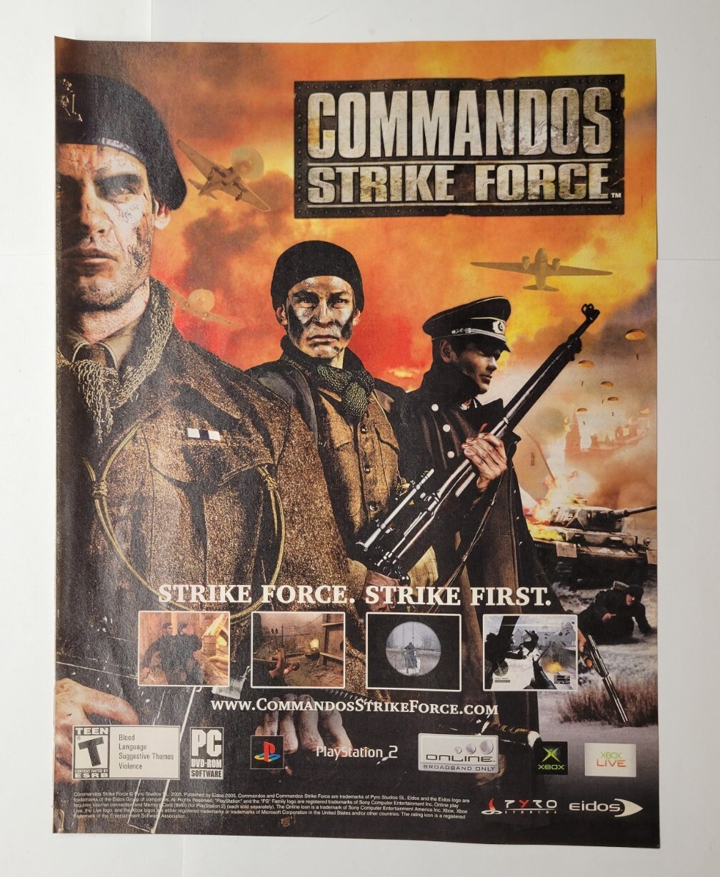 Commandos Strike Force 2005 Magazine Print Ad 