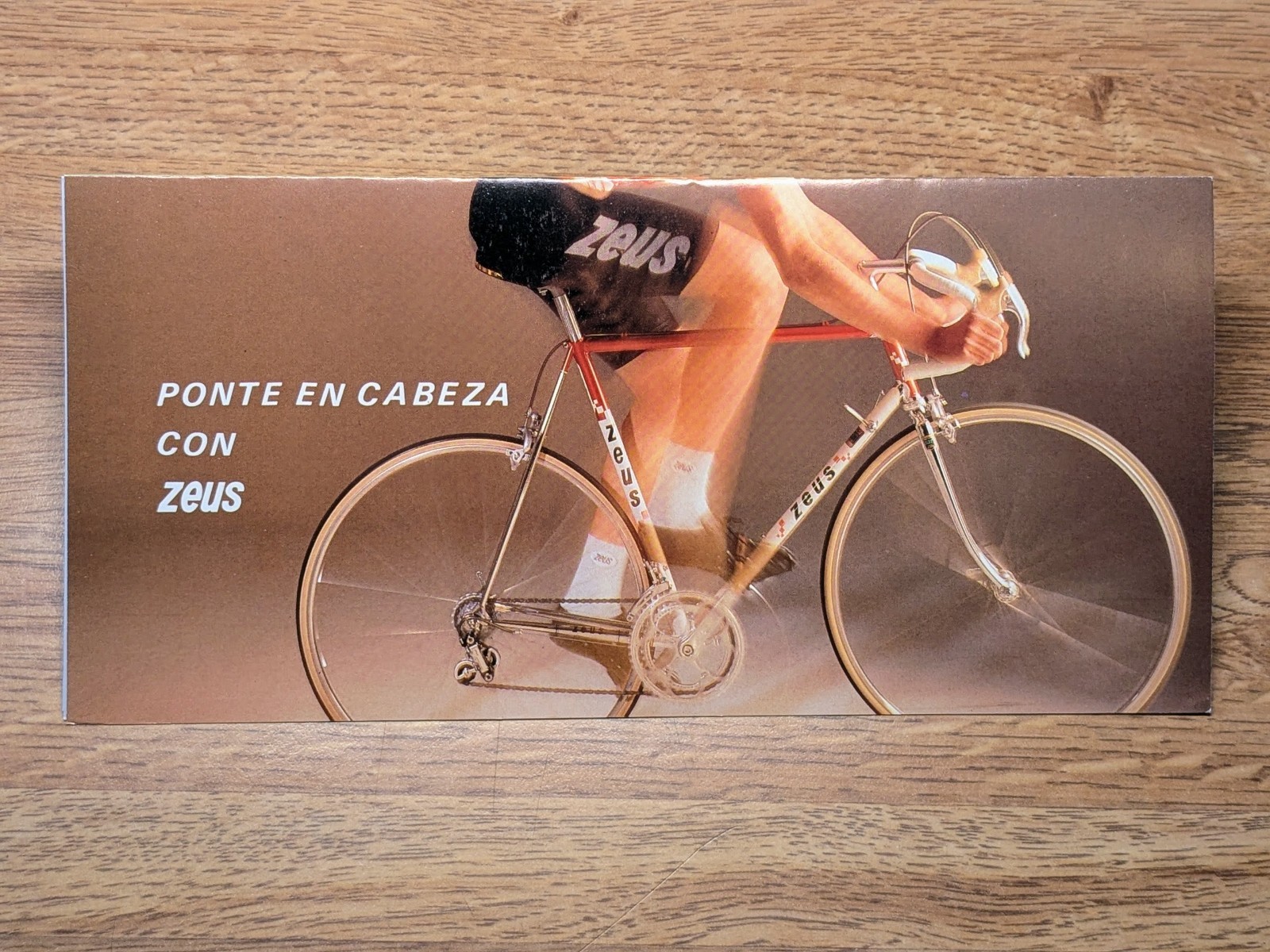 Vintage Zeus Bicycles Super Cronos Pista Cosmos Racer Iberciclo brochure