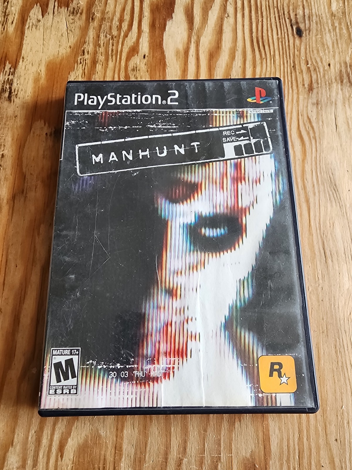 Manhunt Sony PlayStation 2 Black Label PS2 Tested and Working (no manual)