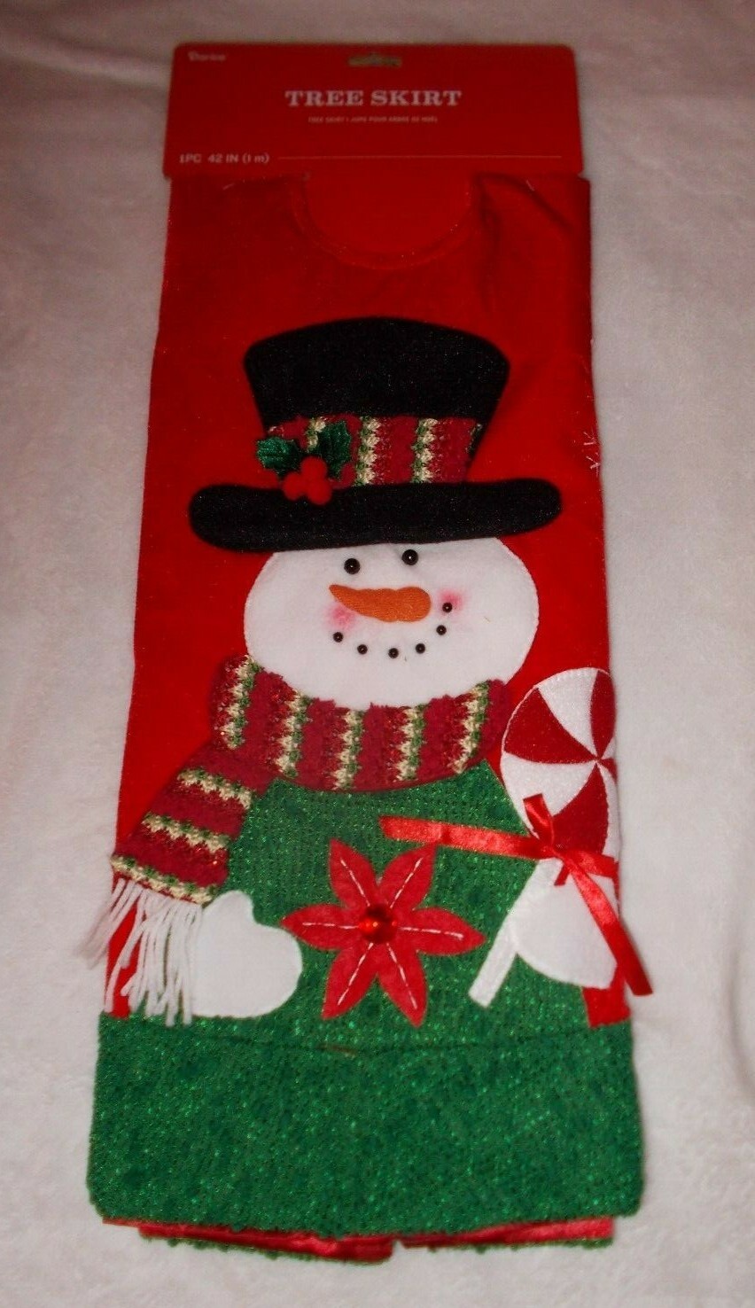 NEW Darice Snowman Christmas Tree Skirt 42 Inch