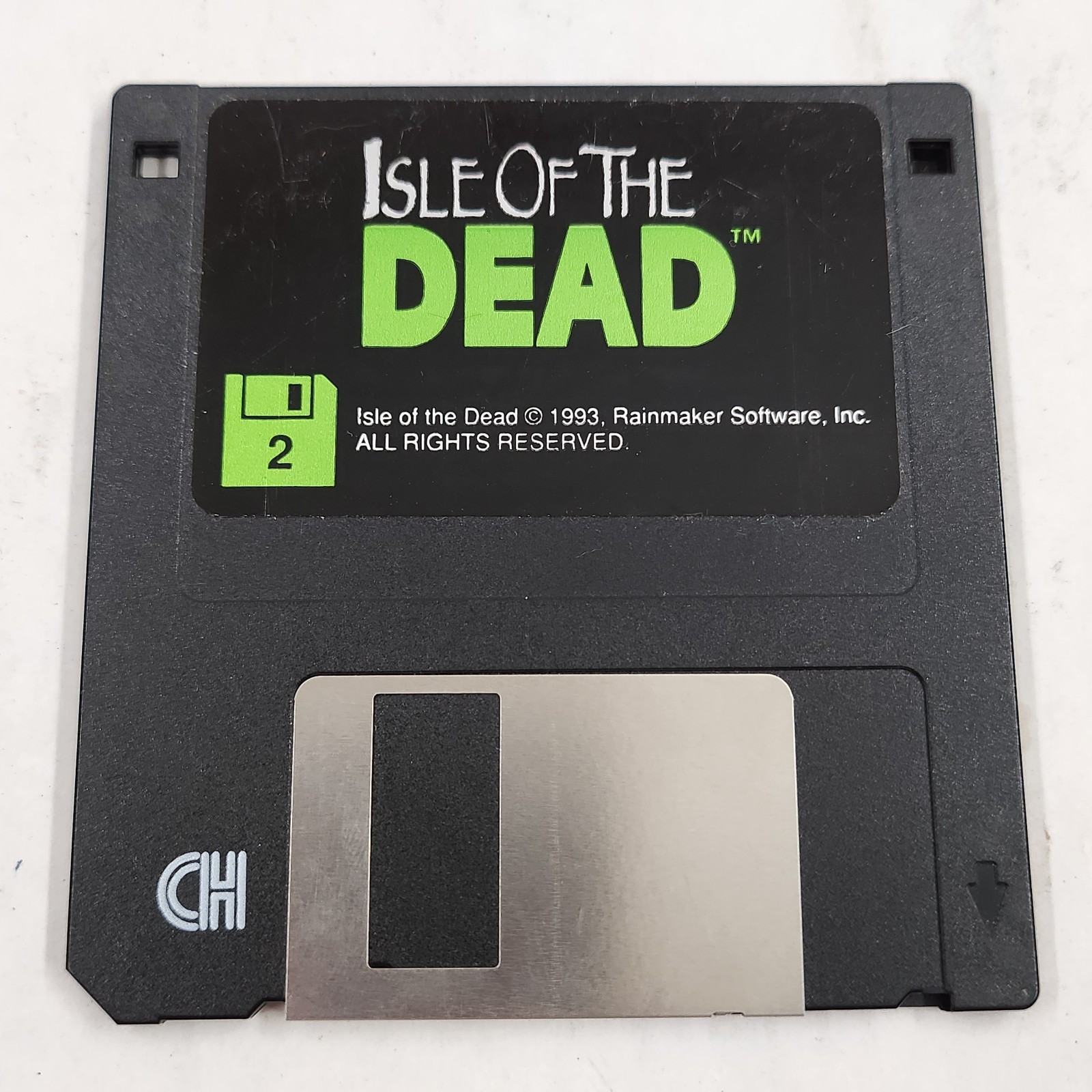 Isle of the Dead PC Used 3.5 Floppy Disk 2 Only PC IBM Tandy Rainmaker Software