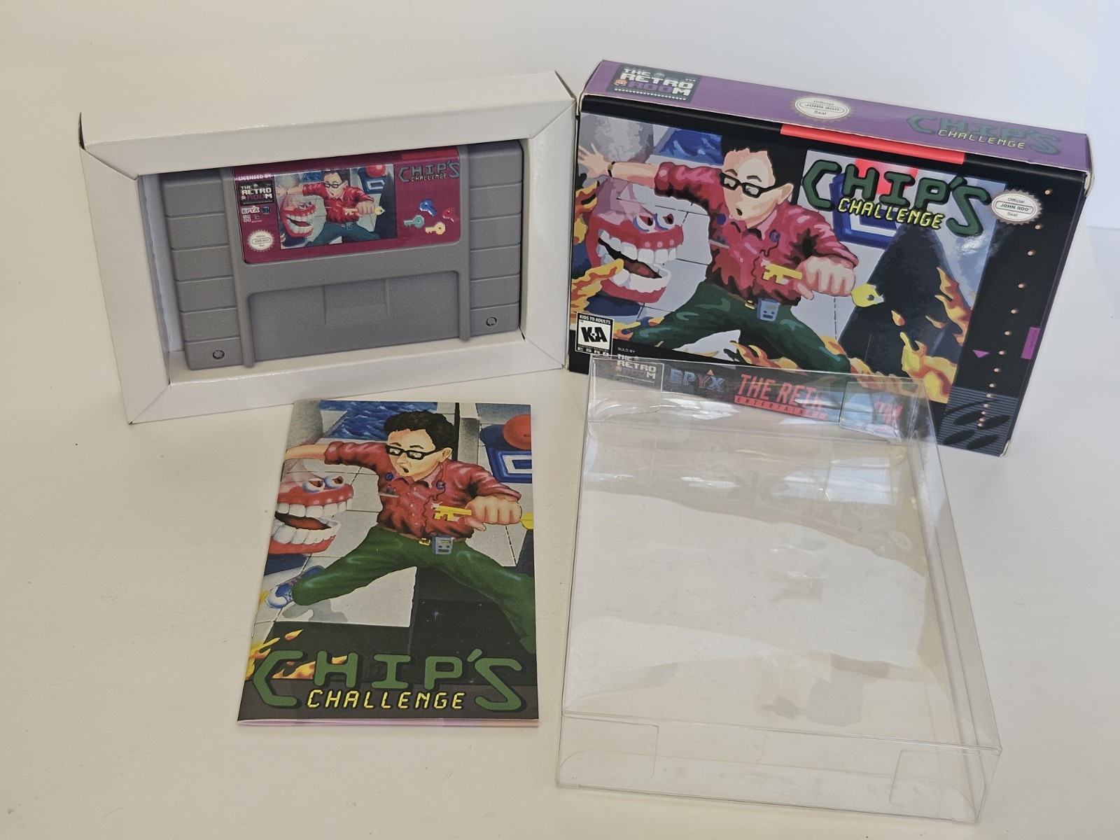 Chip's Challenge SNES Super Nintendo CIB Complete The RetroRoom Games Tested