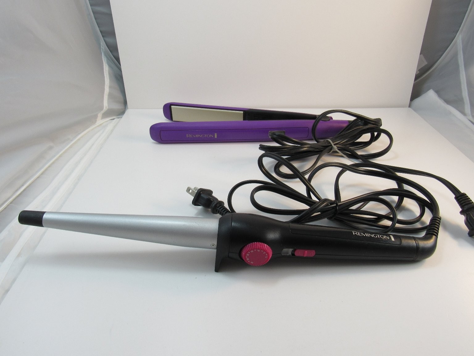 Remington Hair Styling Tools Curling Wand & Flat Iron Set Modern