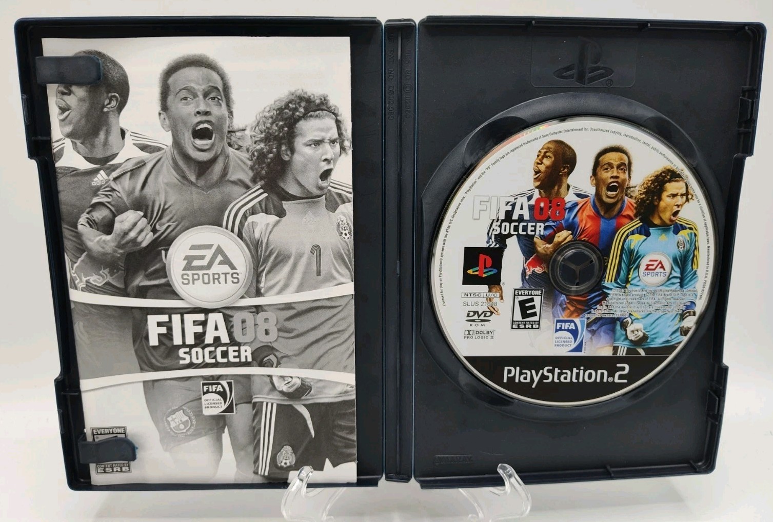 FIFA Soccer 08 - (Sony PlayStation 2 PS2, 2007) *CIB* VGC* Black Label* Tested