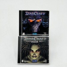StarCraft + Brood War Expansion Set PC CD-ROM Blizzard Windows 95/98 - USED picture