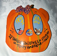 North American Bear Co. Muffy Vanderbear Tricky Trio Pumpkin Wall Décor 1994 picture