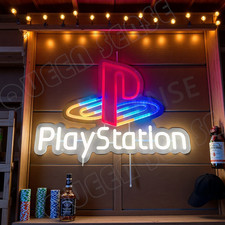 Playstation Game LED Neon Sign With Dimmer USB Powered Adjustable Light picture