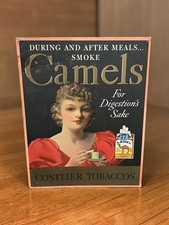 Vintage 1930s Camel Cigarettes Cardboard Counter Standee Sign Digestion Campaign picture