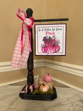In October We Wear Pink Signpost Accessory for Byers Choice - Beautiful piece picture