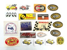 Vintage 20 Racing Automotive Decal &  Sticker Lot Moon Champion Offenhauser picture