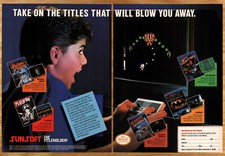Nintendo Blaster Master Spy Hunter Batman - 2 Page Video Game Print Ad 1990 picture