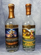 River Roots Mea Culpa & Golden Breath Rye Bourbon Whiskey Bottles Lot of 2 picture