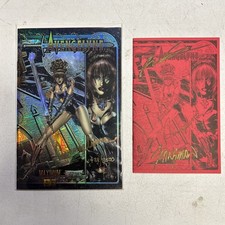 Avengelyne #1, NM Refractor Holo Rare signed Maximum Press, 1995 + Ashcan Signed picture