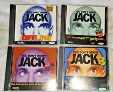 You Don't Know Jack - Lot of 4 - Vol. 1-3 + Offline PC Games w/Manuals picture