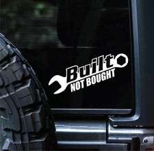 Sunset Graphics & Decals Built Not Bought Decal Vinyl Car Sticker JDM Turbo |... picture