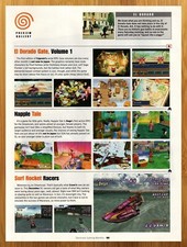 2000 El Dorado Gate/Napple Tale/Surf Rocket Racers Dreamcast Print Ad/Poster Art picture