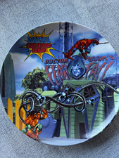1999 Universal Islands of Adventure Marvel Super Hero Plate Spider-Man Dr Doom picture