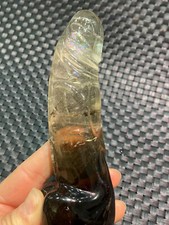 1pc Natural Smoky Quartz Carved Penis Skull Crystal Reiki Healing Gift picture