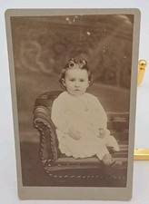 Antique Real Photo Late 1800-Early 1900s Baby Girl 4