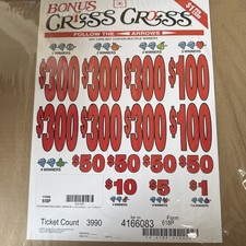 Pull Tickets - Bonus Criss Cross - Instant Tabs - 3990 Count picture