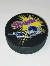 Rare Vintage Spawn Night Hockey Puck. Dec 5, 1998. Todd McFarlane.  Image Comics picture