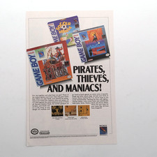 Vintage Sony Nintendo Game Boy Print Ad Hook Hudson Hawk Soccer Mania Wall Art picture