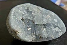 273g Natural Blue Celestite Geode Cluster Quartz Crystal Rough Specimen Raw 5