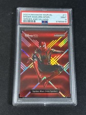 2023 Kakawow Marvel Heroes And Villains Spider-Man Iron Spider Red #11 PSA 9 picture