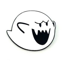 Boo Enamel Pin - Super Mario Bros Mario Kart Mario Party Boo Ghost Video Game picture