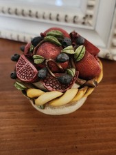 ☆ HARMONY KINGDOM ☆ Pomegranate  Marble Resin Lidded Box ☆ picture