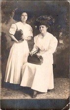 1907-20's RPPC FANCY HATS & HANDBAGS LADIES AUNT ELVA SMITH RIPLEY POSTCARD picture