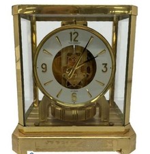 Jaeger LeCoultre Clock 15 Jewel Atmos Caliber 528-8 Glass Perpetual Motion Works picture