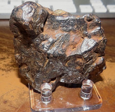 314 gm . CANYON DIABLO IRON METEORITE  AAA GRADE ARIZONA  .69+ LBS STAND picture
