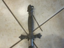 ANTIQUE FCB  KNIGHTS OF PYTHIAS CEREMONIAL SWORD w/ Scabbard picture