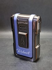 Lotus Axis Flat Flame Blue Cigar Lighter | 2 Fold Out Punch Cutter | Cigar Stand picture