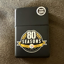 Zippo Sport NFL 80 Seasons 1933-2013 Black Matte Lighter w/ Box Insert 2995 picture