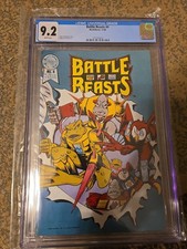 BATTLE BEASTS # 4 By Blackthorne Publishing  CGC 9.2 White Pages Near Mint picture