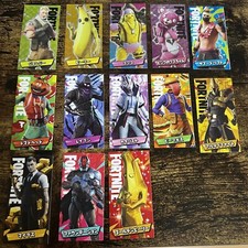 FORTNITE Skin Sticker GOLDEN PEELY 13 Complete Card Set Corocoro Japanese picture