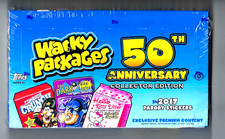 WACKY PACKAGES TOPPS 50TH ANNIVERSARY 2017 SEALED COLLECTOR'S  EDITION BOX picture