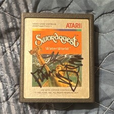 Atari 2600 Swordquest: WaterWorld (Signed by The Social Club Misfits) *WORKS* picture