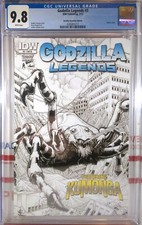🟢🔥 CGC 9.8 GODZILLA LEGENDS #5 RI 1:10 ARTHUR ADAMS SKETCH VARIANT KUMONGA IDW picture