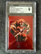 2024 Fleer Ultra Wolverine JUGGERNAUT Upper Deck #M-24 Medallions Ruby Red CGC 9 picture