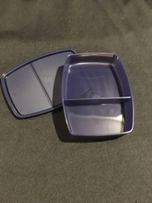 TUPPERWARE New SIDE BY SIDE DIVIDED CONTAINER 6.5 x 5 x 1.25