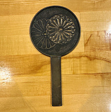 Antique Japanese bronze hand mirror, from Edo period(1603-1868) picture