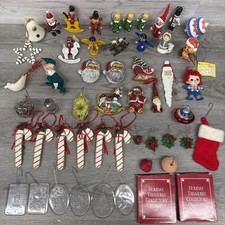 Vintage Lot Of 52 Christmas Tree Ornaments picture