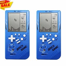 2-Pack Blue Retro Handheld Game Console 3.5” LCD – Portable Classic Gaming picture