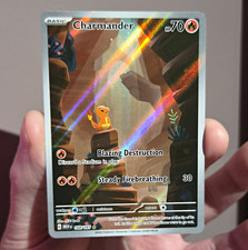 Pokémon TCG Charmander 151 Full Art Holo IR 168/165 SV NM picture