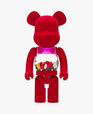 Medicom Toy Be@rbrick Bearbrick Figure Red/Clear/Pink Transparent Torso 1000% picture